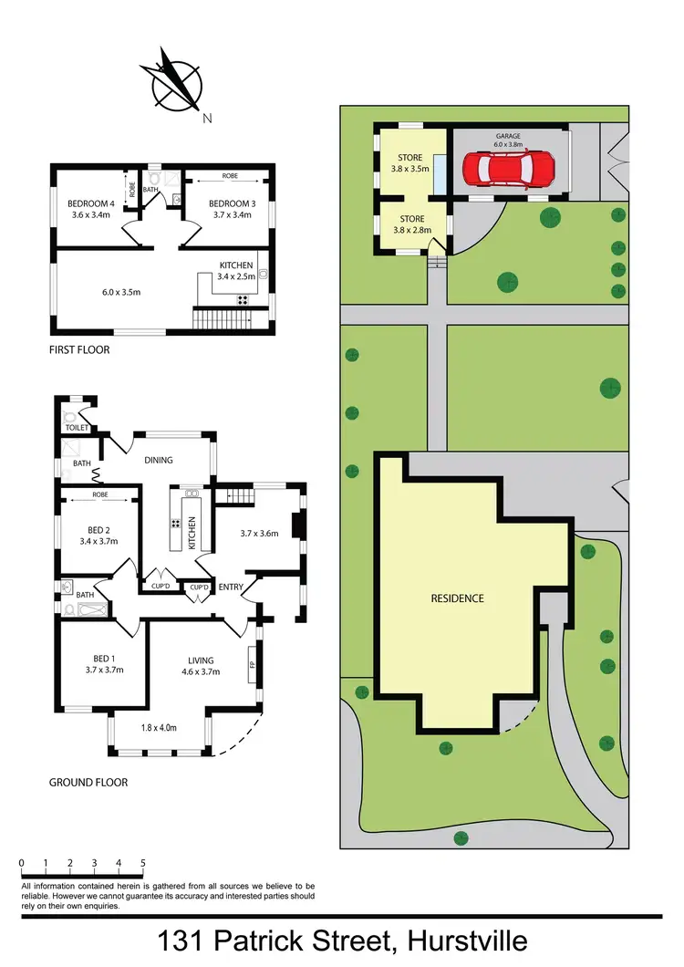Floorplan of Homely house listing, 131 Patrick Street, Hurstville NSW 2220
