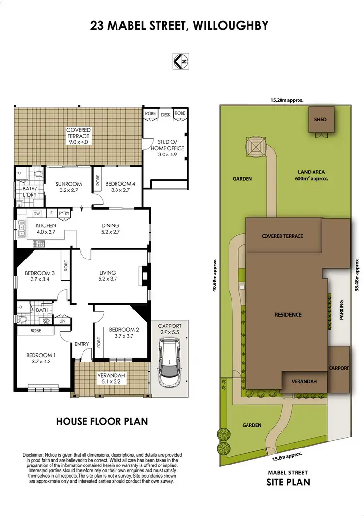 Floorplan of Homely house listing, 23 Mabel Street, Willoughby NSW 2068