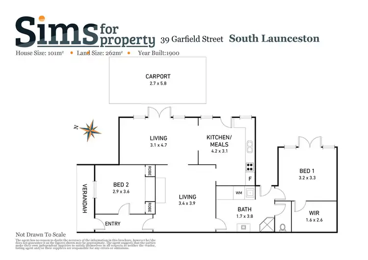 Floorplan of Homely house listing, 39 Garfield Street, South Launceston TAS 7249
