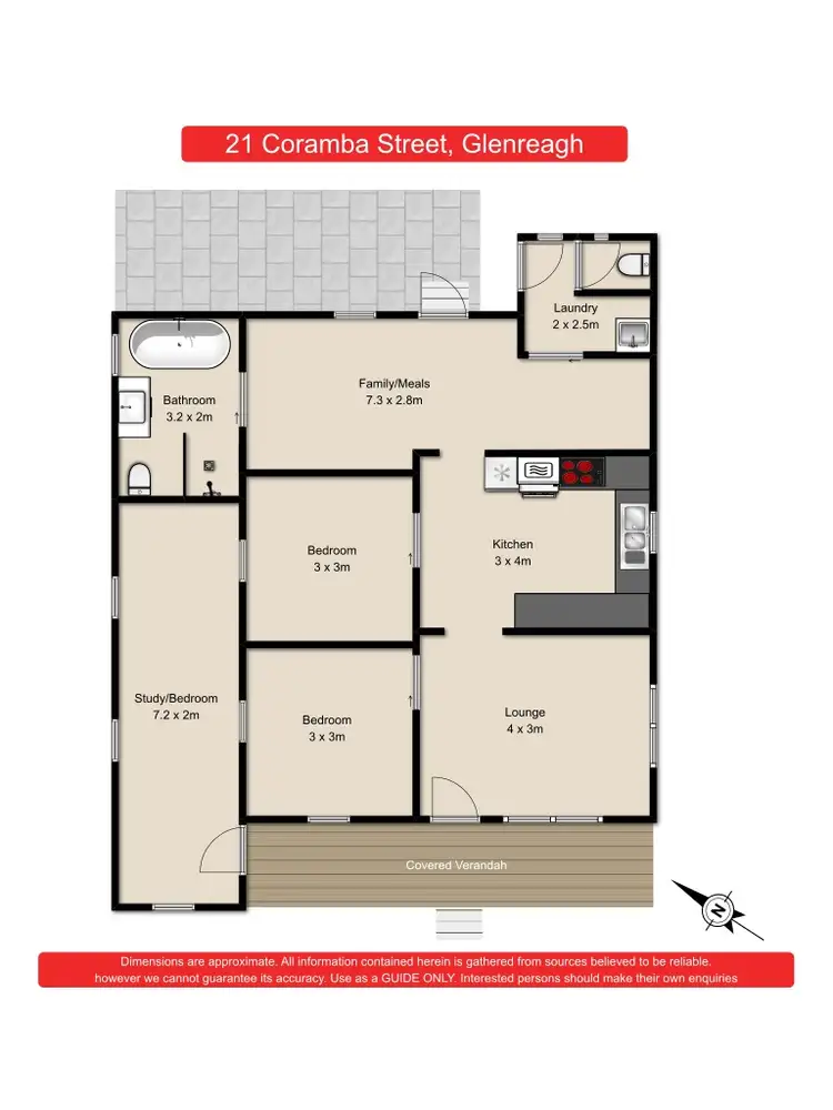 Floorplan of Homely house listing, 21 Coramba Street, Glenreagh NSW 2450