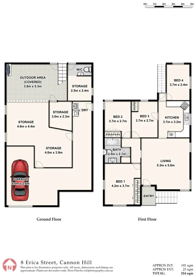 Floorplan of Homely house listing, 8 Erica Street, Cannon Hill QLD 4170