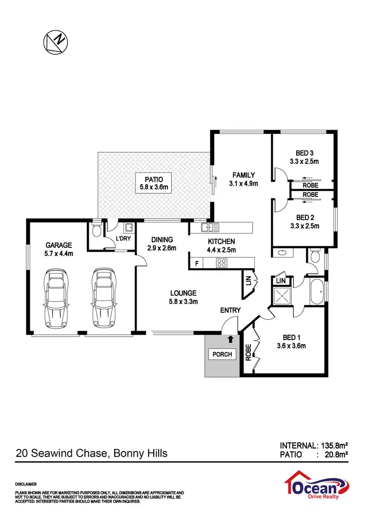 Floorplan of Homely house listing, 20 Seawind Chase, Bonny Hills NSW 2445