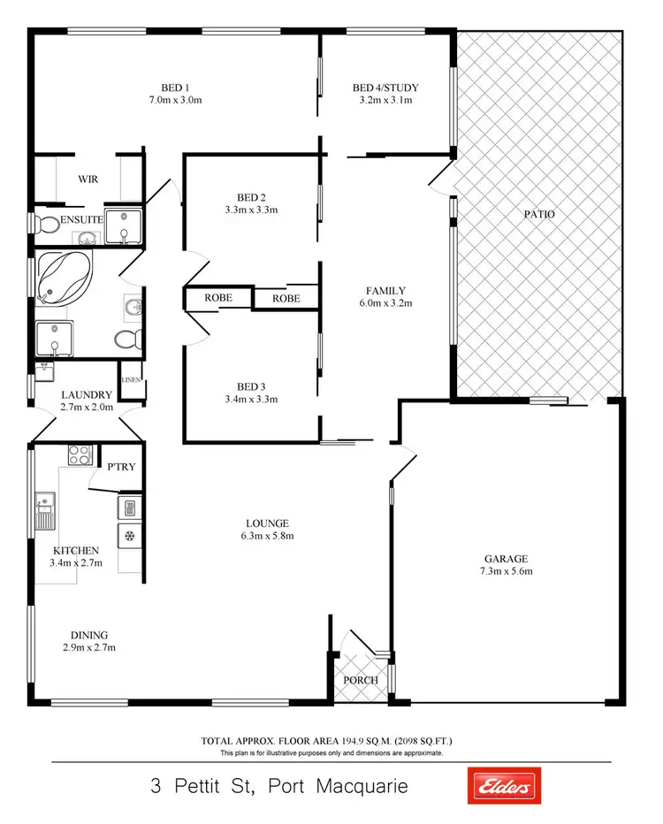 Floorplan of Homely house listing, 3 Pettit Street, Port Macquarie NSW 2444