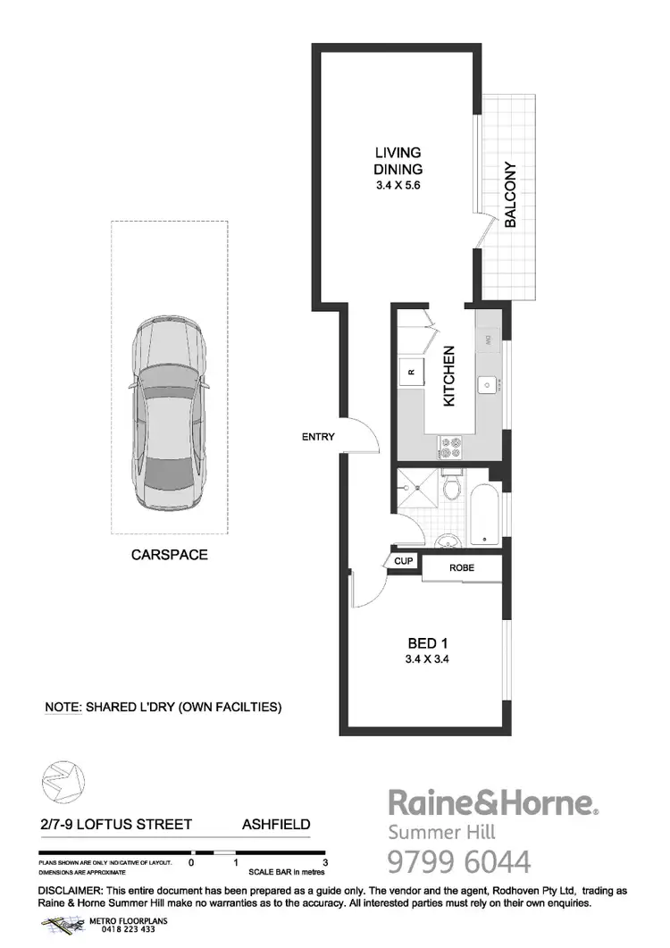 Floorplan of Homely apartment listing, 2/7-9 Loftus Street, Ashfield NSW 2131