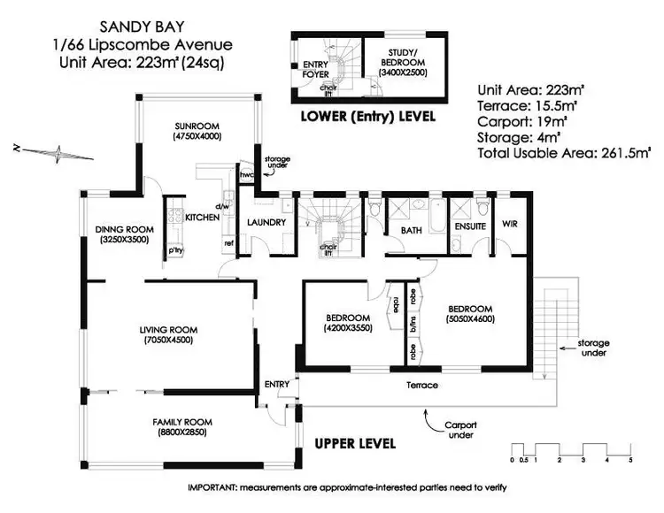 Floorplan of Homely house listing, 1/66 Lipscombe Avenue, Sandy Bay TAS 7005