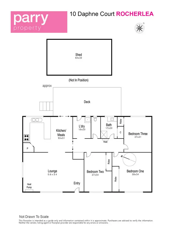 Floorplan of Homely house listing, 10 Daphne Court, Rocherlea TAS 7248