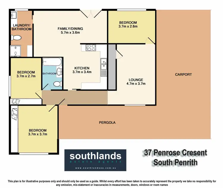 Floorplan of Homely house listing, 37 Penrose Cres, South Penrith NSW 2750