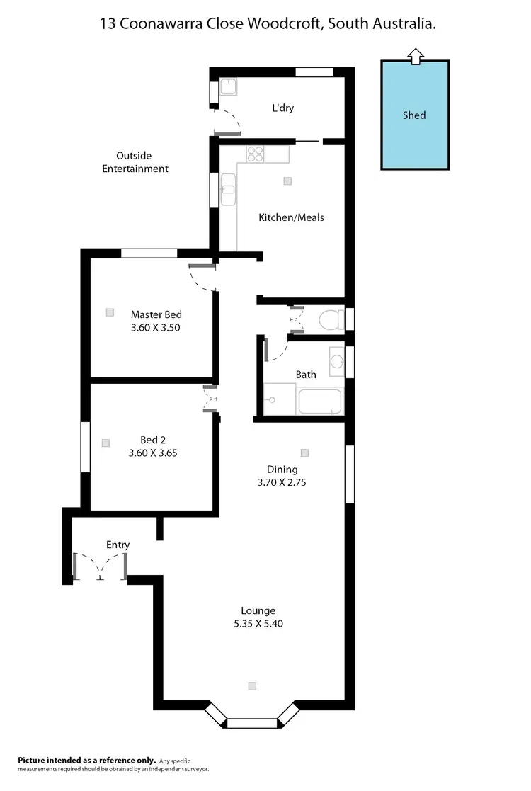 Floorplan of Homely house listing, 13 Coonawarra Close, Woodcroft SA 5162