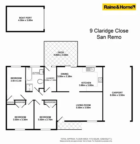 Floorplan of Homely house listing, 9 Claridge Crescent, San Remo NSW 2262