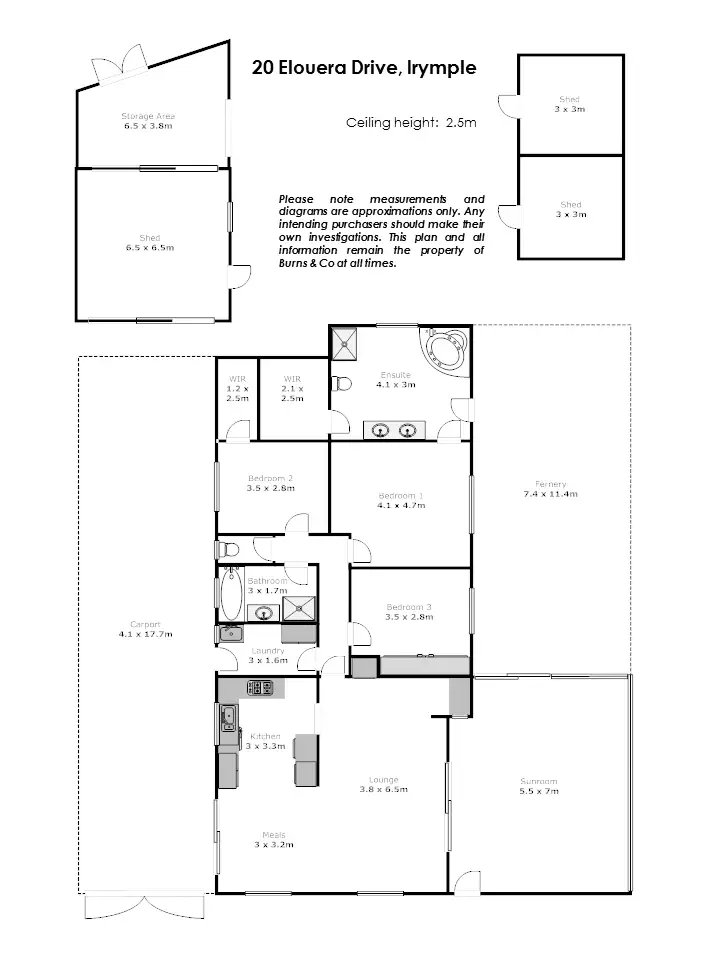 Floorplan of Homely house listing, 20 Elouera Drive, Irymple VIC 3498