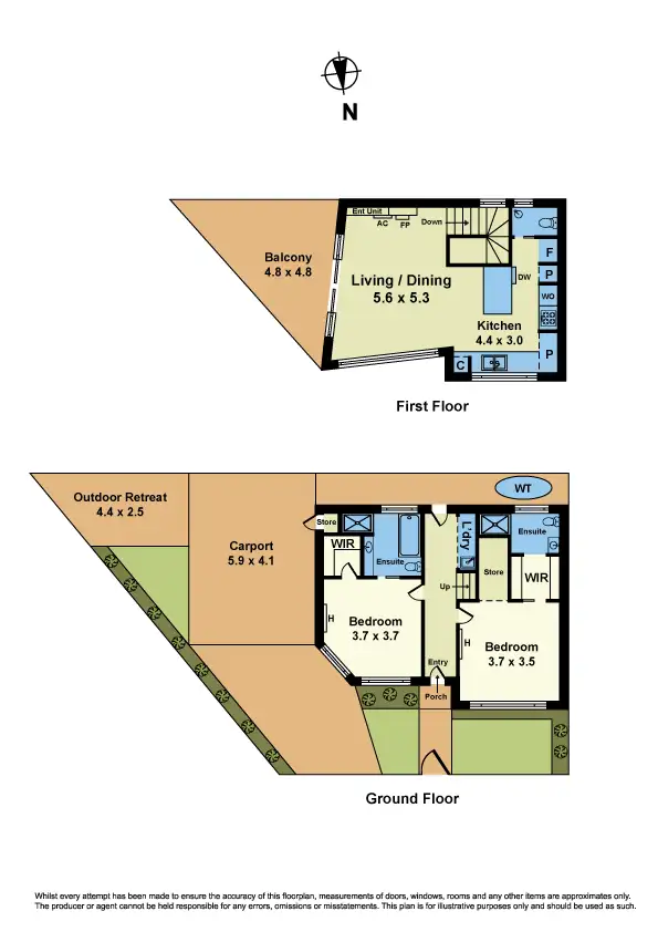 Floorplan of Homely house listing, 13 Holland Crt, Newport VIC 3015