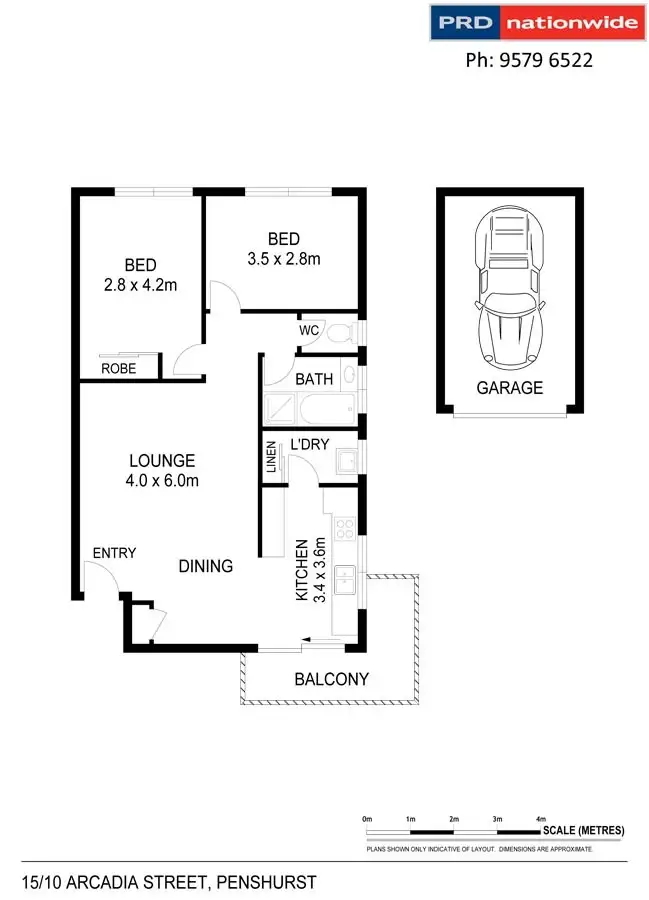 Floorplan of Homely unit listing, 15/10 Arcadia Street, Penshurst NSW 2222