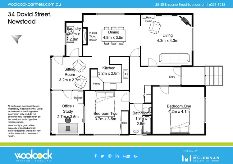 Floorplan of Homely house listing, 34 David Street, Newstead TAS 7250