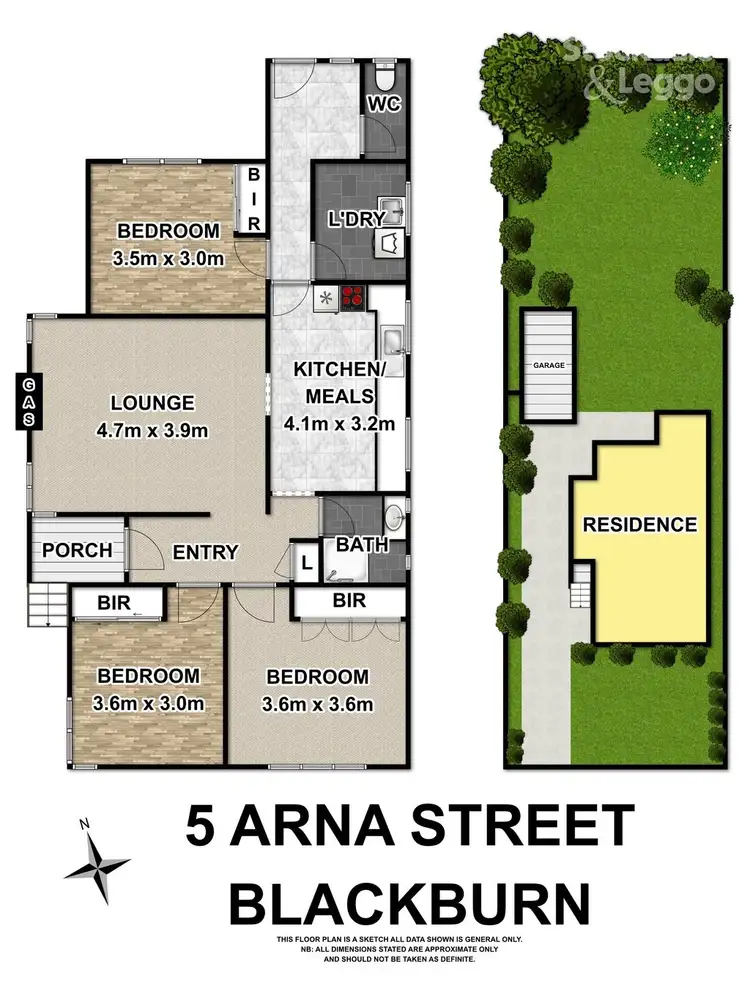 Floorplan of Homely house listing, 5 Arna Street, Blackburn VIC 3130