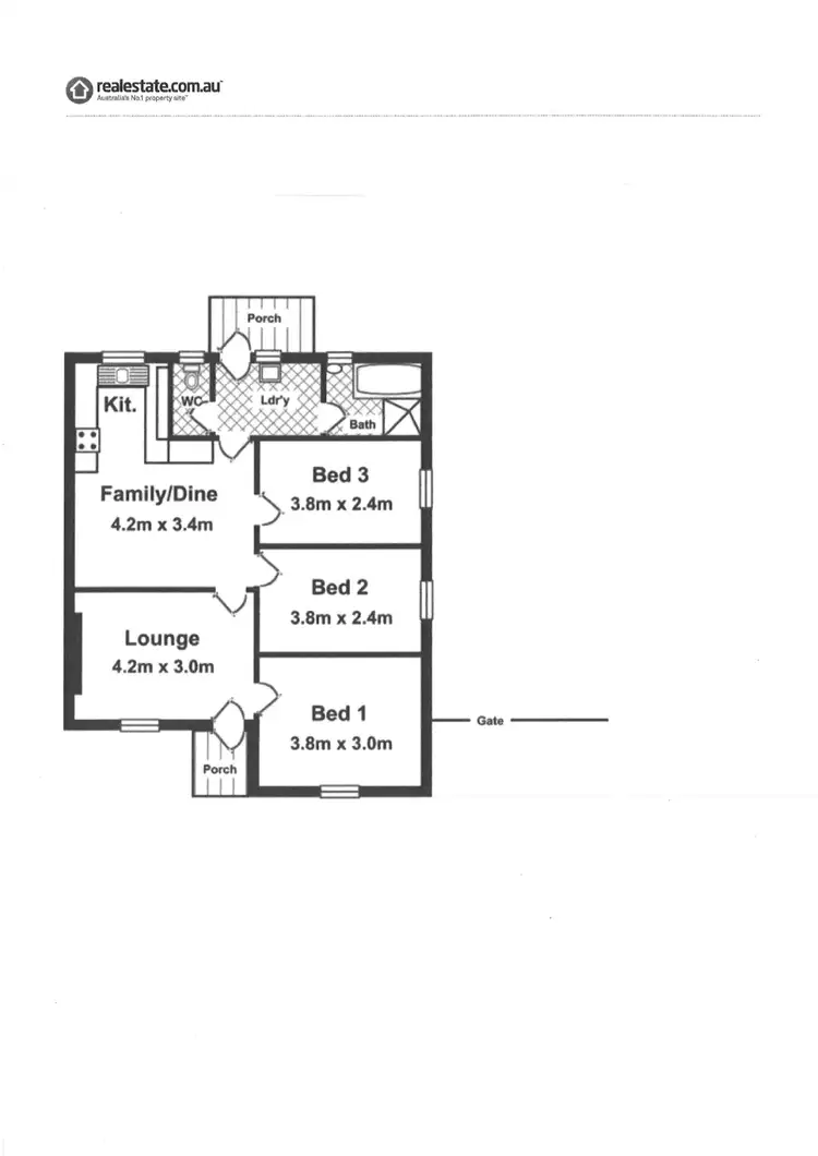 Floorplan of Homely house listing, 5 KERRY AVENUE, Evanston SA 5116