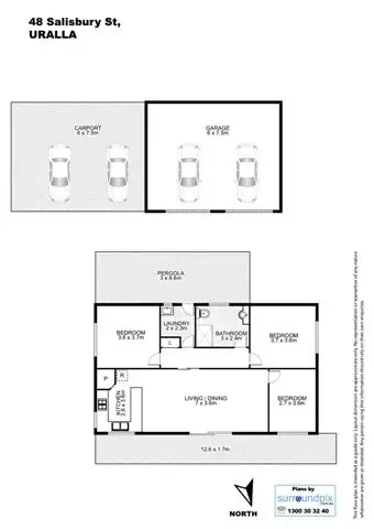 Floorplan of Homely house listing, 48 Salisbury Street, Uralla NSW 2358