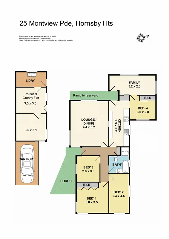 Floorplan of Homely house listing, 25 Montview Parade, Hornsby Heights NSW 2077