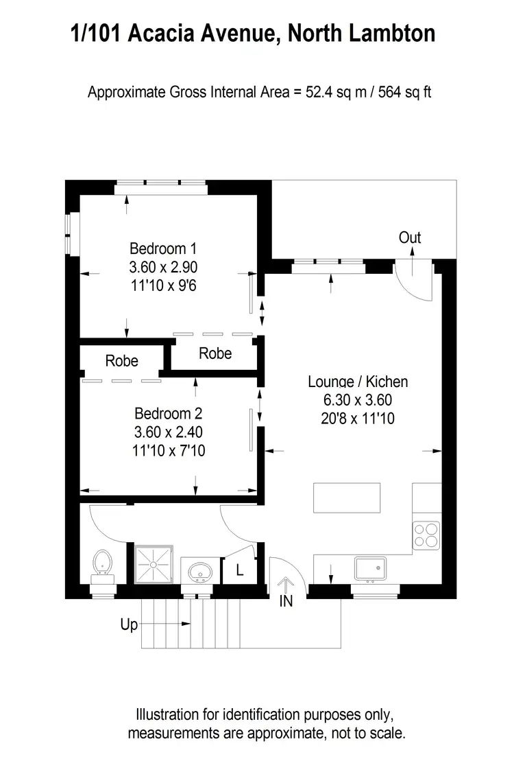 Floorplan of Homely house listing, 1/101 Acacia Street, North Lambton NSW 2299