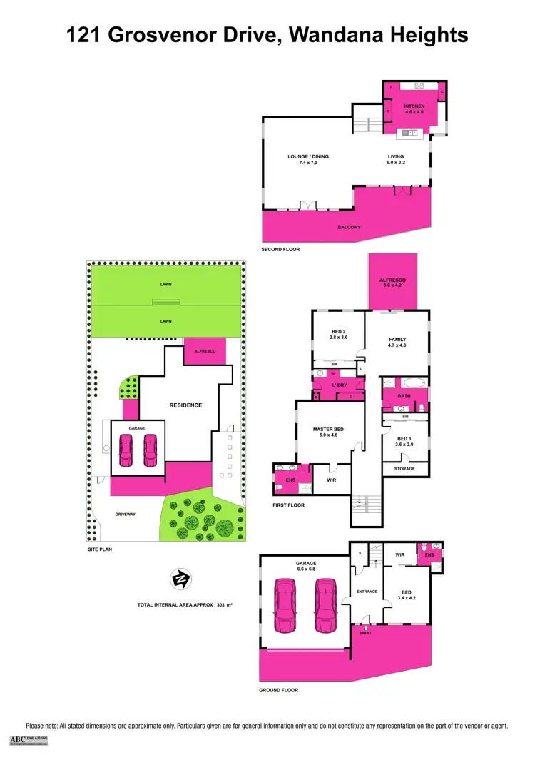Floorplan of Homely house listing, 121 Grosvenor Drive, Wandana Heights VIC 3216