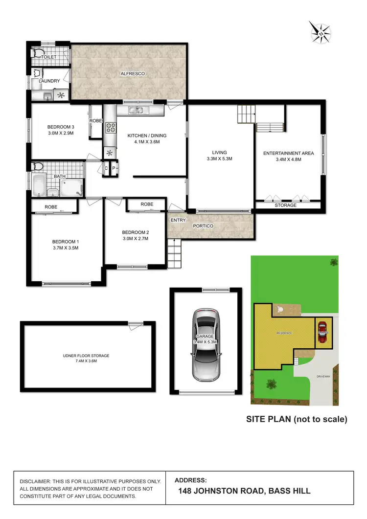 Floorplan of Homely house listing, 148 Johnston Road, Bass Hill NSW 2197
