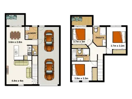 Floorplan of Homely townhouse listing, 21/36-44 Benhiam Street, Calamvale QLD 4116