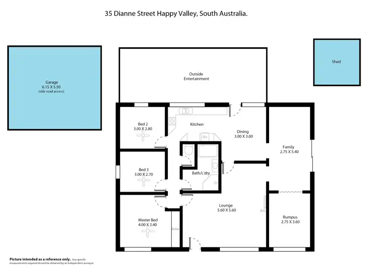 Floorplan of Homely house listing, 35 Dianne Street, Happy Valley SA 5159