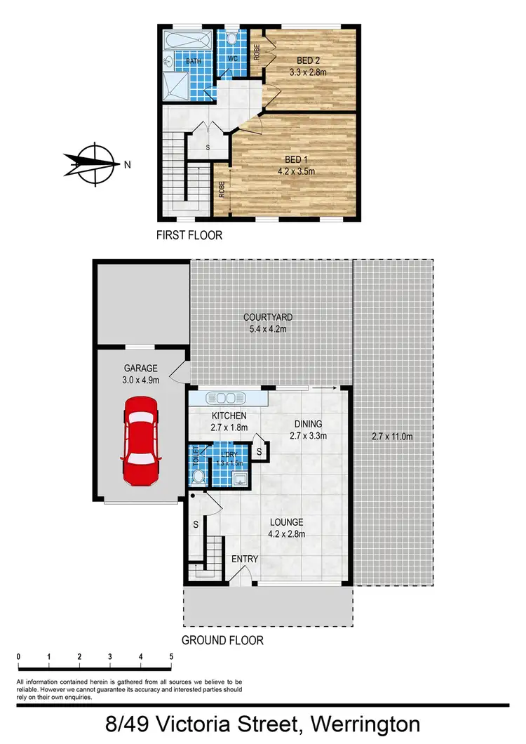 Floorplan of Homely townhouse listing, 8/49 Victoria Street, Werrington NSW 2747