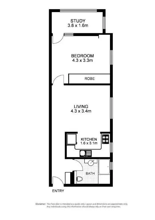 Floorplan of Homely apartment listing, 6/23 Blair Street, Bondi Beach NSW 2026