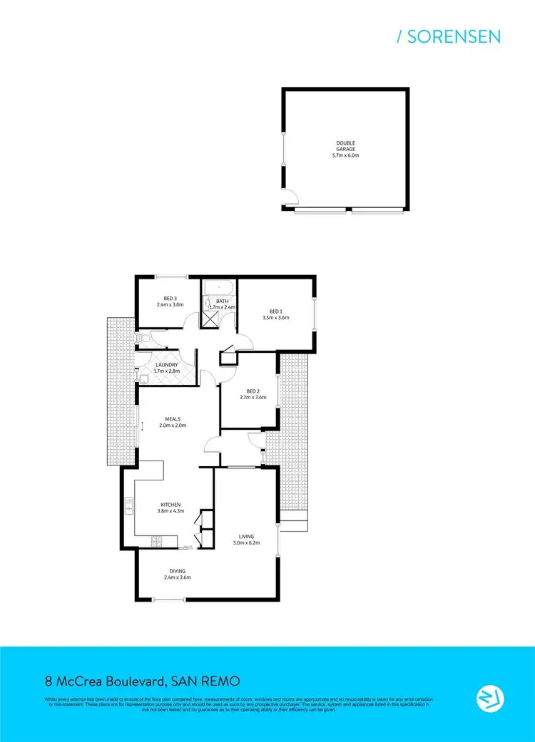 Floorplan of Homely house listing, 8 McCrea Boulevard, San Remo NSW 2262