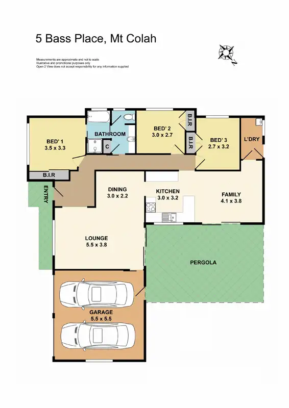 Floorplan of Homely house listing, 5 Bass Place, Mount Colah NSW 2079