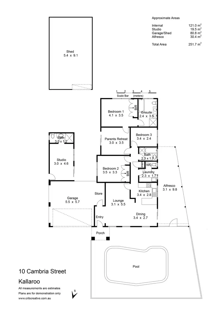 Floorplan of Homely house listing, 10 Cambria Street, Kallaroo WA 6025