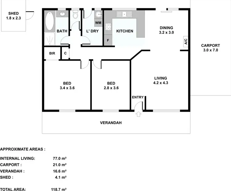 Floorplan of Homely house listing, 2/9A Railway Terrace, Gawler West SA 5118
