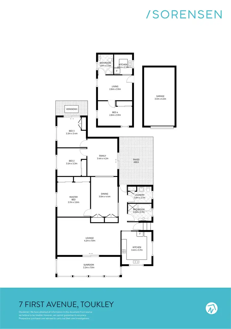 Floorplan of Homely house listing, 7 First Avenue, Toukley NSW 2263