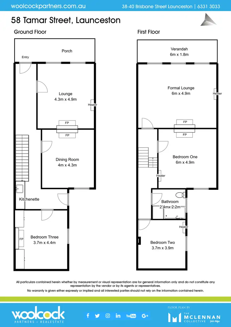 Floorplan of Homely house listing, 58 Tamar St, Launceston TAS 7250