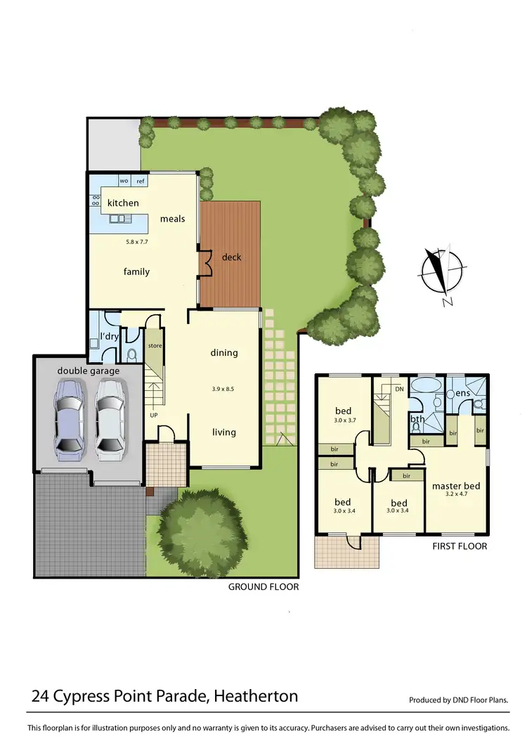 Floorplan of Homely house listing, 24 Cypress Point Parade, Heatherton VIC 3202
