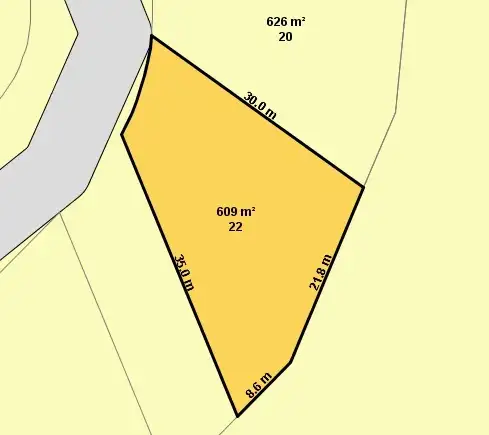 Floorplan of Homely land listing, 22 Henry Place, Long Beach NSW 2536