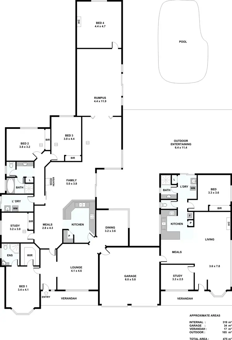 Floorplan of Homely house listing, 13 Palomino Drive, Angle Vale SA 5117