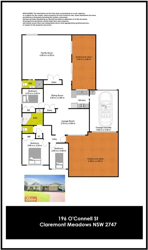 Floorplan of Homely house listing, 196 O'Connell Street, Claremont Meadows NSW 2747