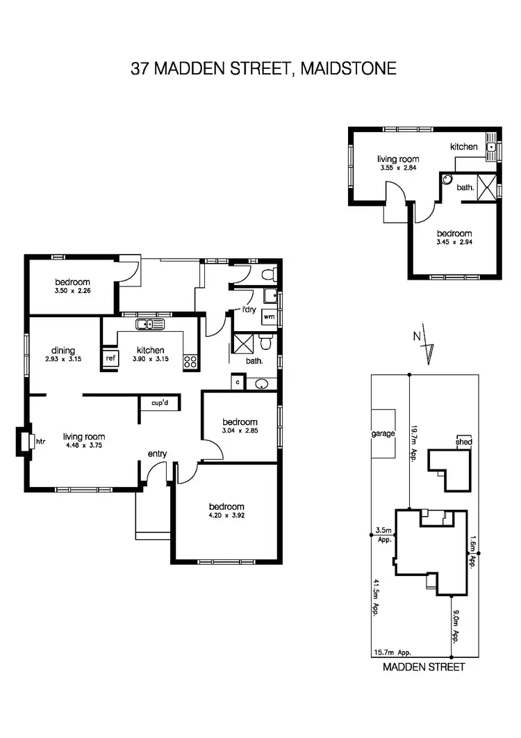 Floorplan of Homely house listing, 37 Madden Street, Maidstone VIC 3012