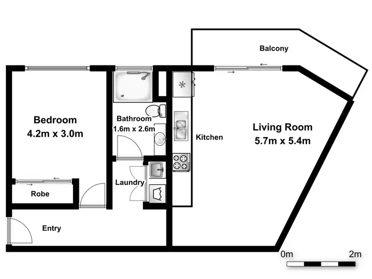 Floorplan of Homely apartment listing, 45/40-48 Kamala Crescent, Casuarina NSW 2487