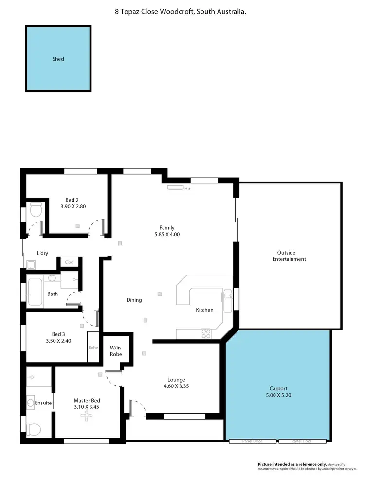 Floorplan of Homely house listing, 8 Topaz Close, Woodcroft SA 5162