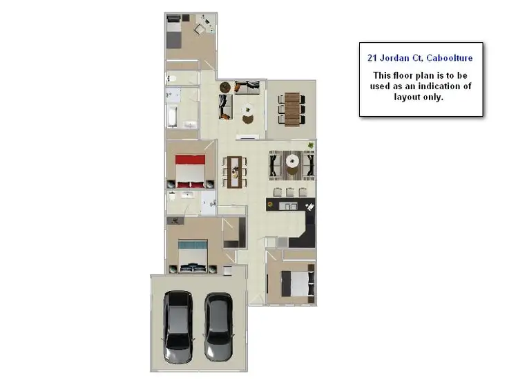 Floorplan of Homely house listing, 21 Jordan Court, Caboolture QLD 4510