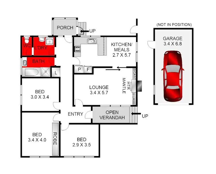 Floorplan of Homely house listing, 42 Giddings Street, North Geelong VIC 3215