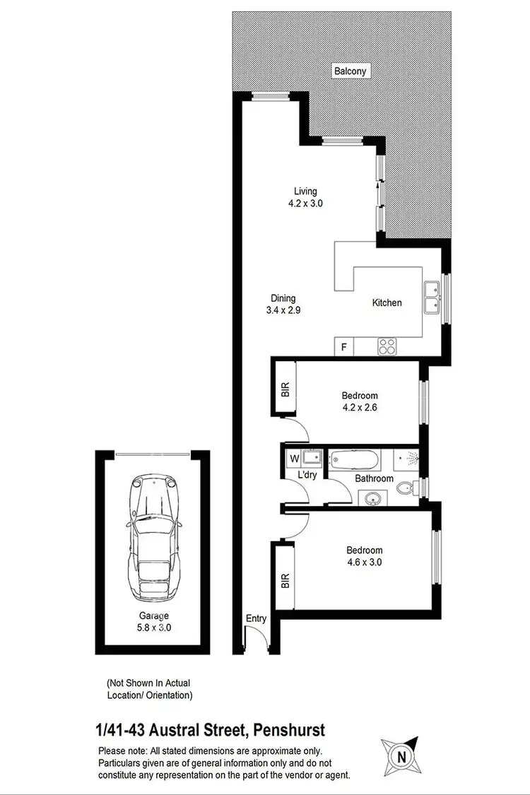 Floorplan of Homely unit listing, 1/41-43 Austral Street, Penshurst NSW 2222