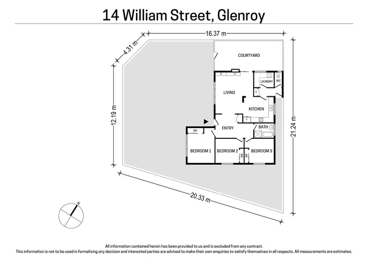 Floorplan of Homely house listing, 14 William Street, Glenroy VIC 3046