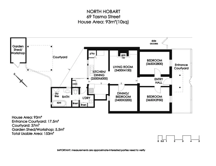 Floorplan of Homely house listing, 69 Tasma Street, North Hobart TAS 7000