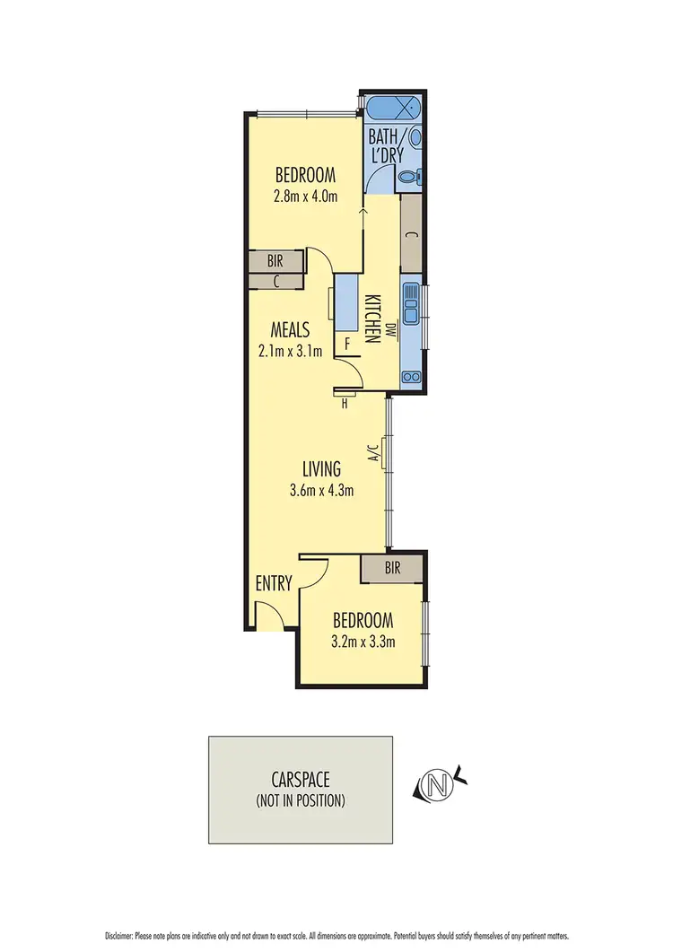 Floorplan of Homely apartment listing, 6/349 Orrong Road, St Kilda East VIC 3183