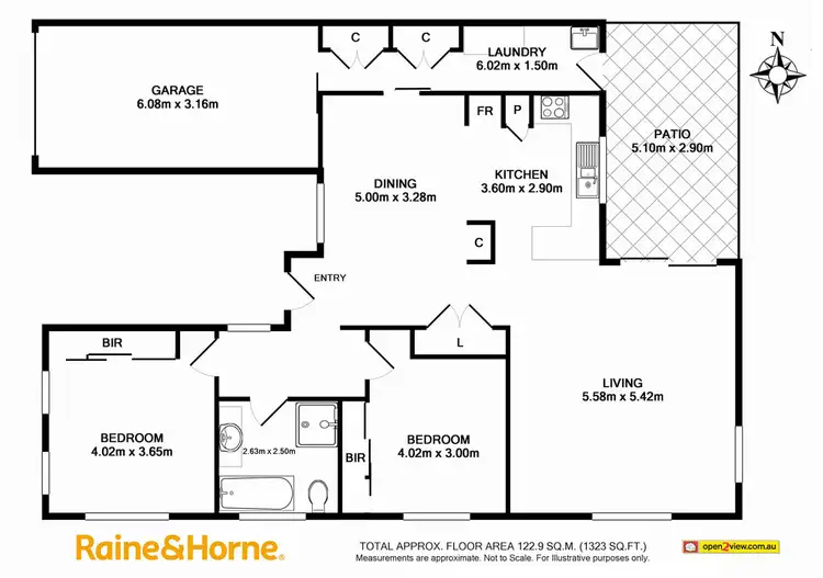 Floorplan of Homely townhouse listing, 59B Kalang Avenue, Ulladulla NSW 2539