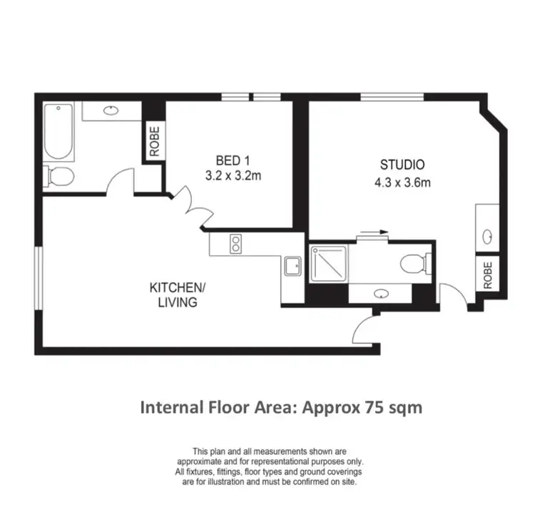 Floorplan of Homely apartment listing, 2028-2029/255 Ann Street, Brisbane City QLD 4000
