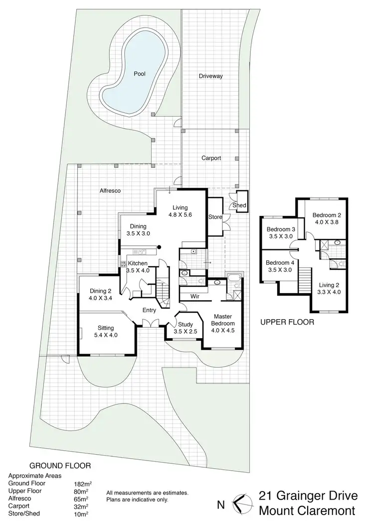 Floorplan of Homely house listing, 21 Grainger Drive, Mount Claremont WA 6010